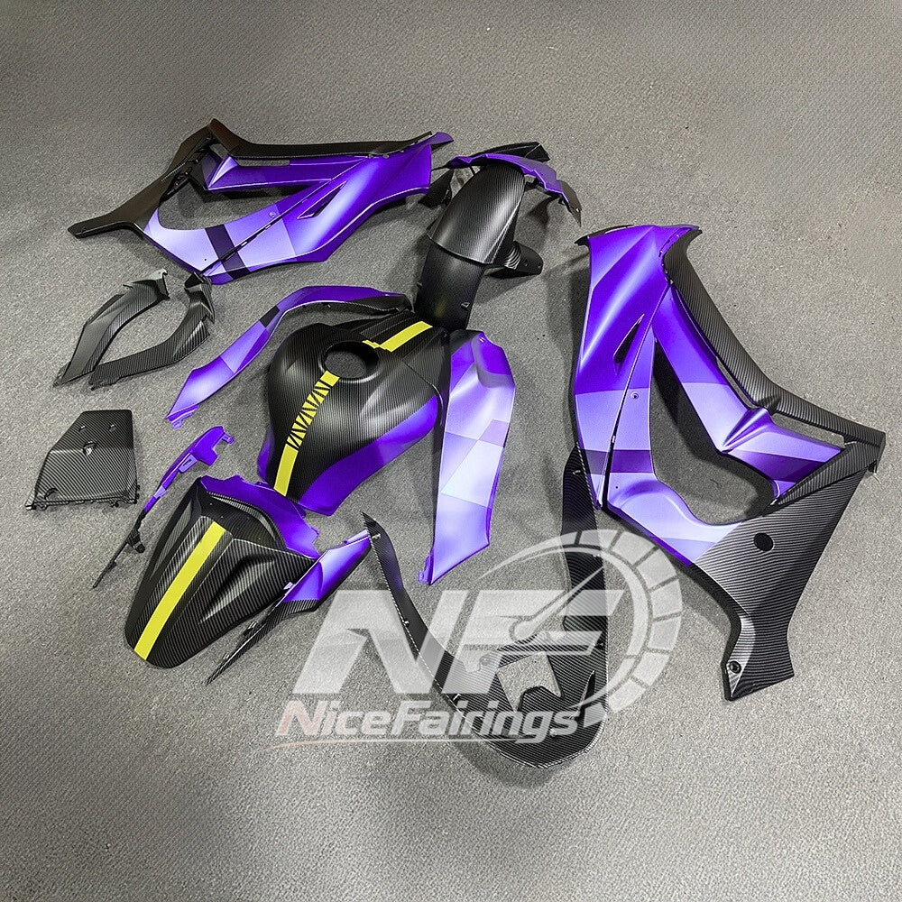 KAWASAKI ZX10R 2011-2015 Race Style Fairing Plastics | NiceFairings - rear angle image