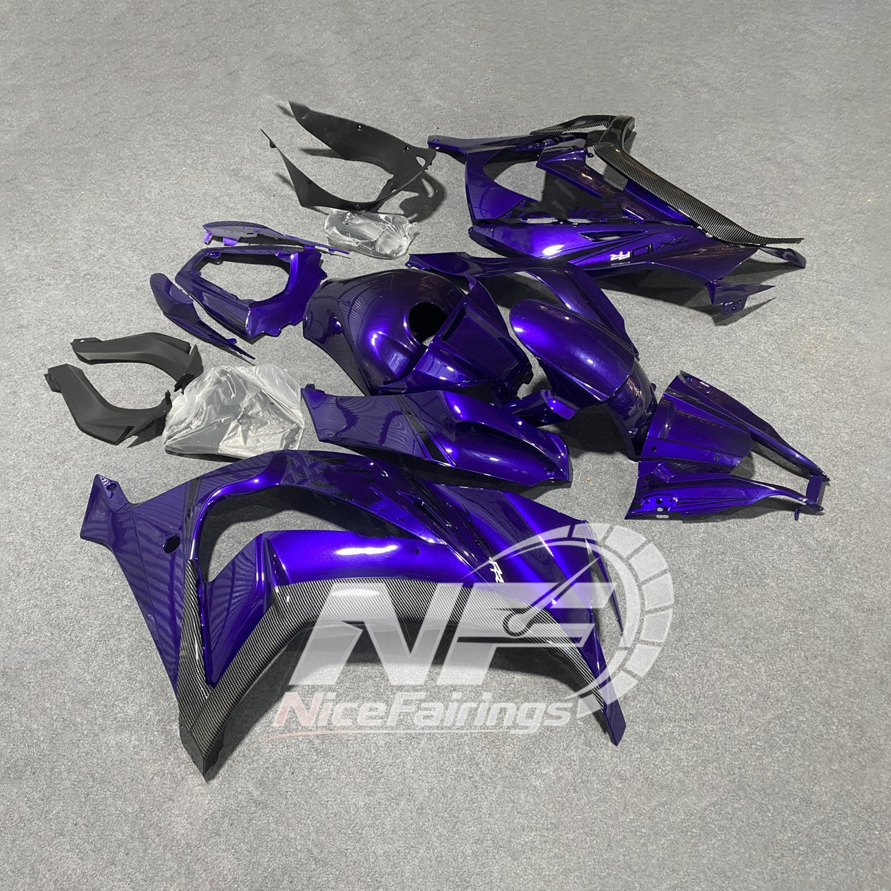 For KAWASAKI Ninja ZX10R 2011-2015 Custom Painted ABS Fairing Kit | NiceFairings - rear angle image