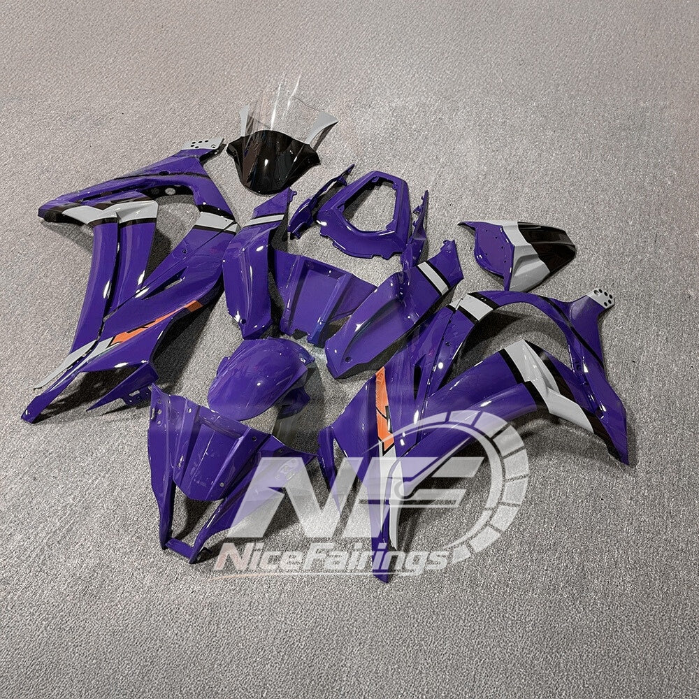 KAWASAKI ZX10R 2011-2015 Race Style Fairing Plastics | NiceFairings - rear angle image