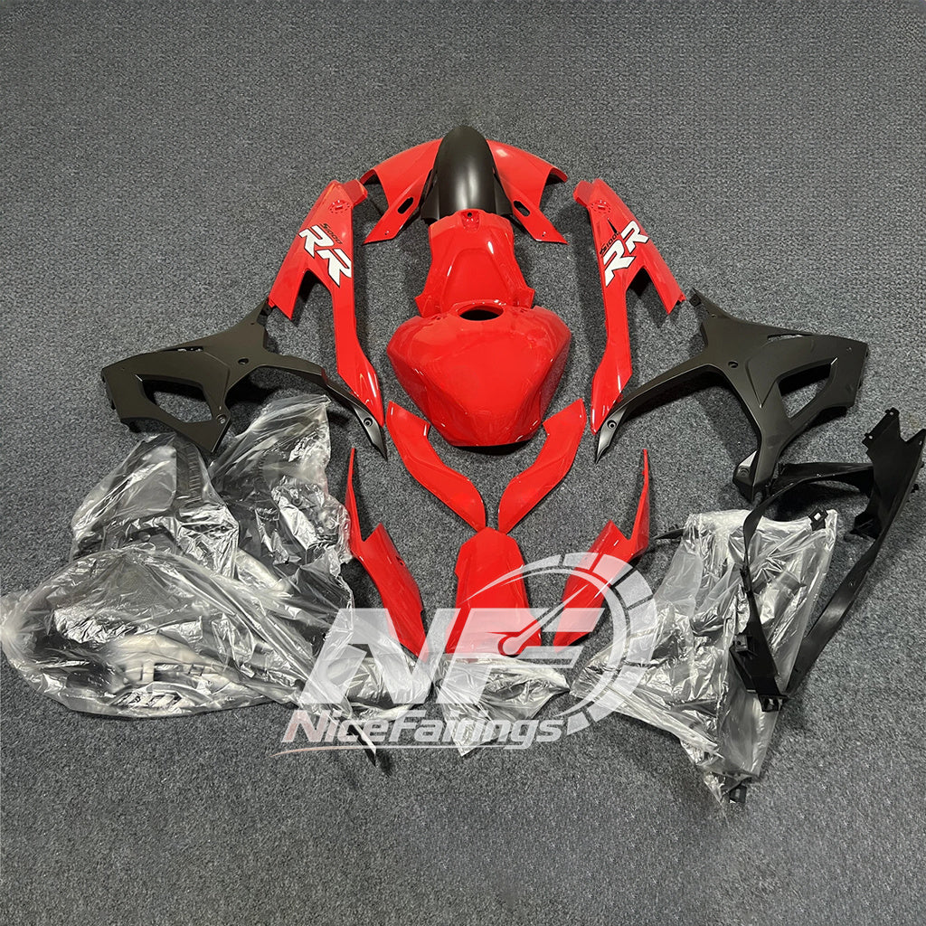 For BMW S1000RR 2019-2022 Racing Blue Motorcycle Fairing Kit, Aftermarket ABS Body Panels | NiceFairings - rear angle image