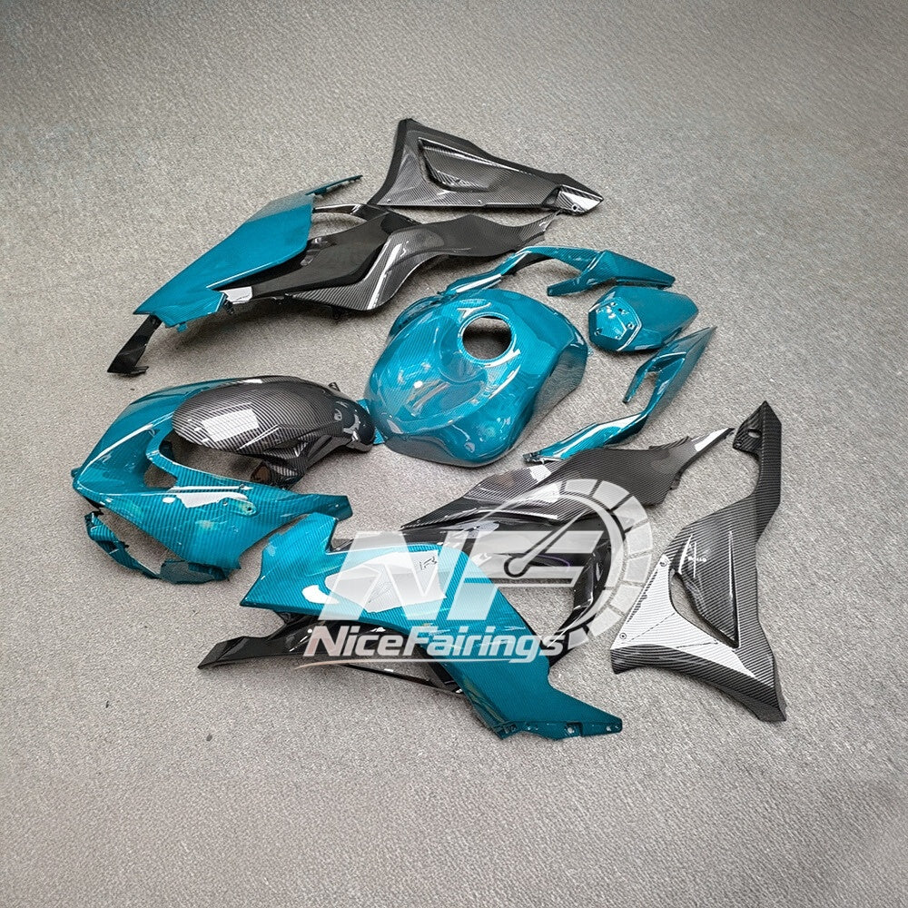 For Kawasaki Ninja ZX-6R 636 2024-2025 Custom Fairings Full Body Kit Signature Edition | NiceFairings - rear angle image
