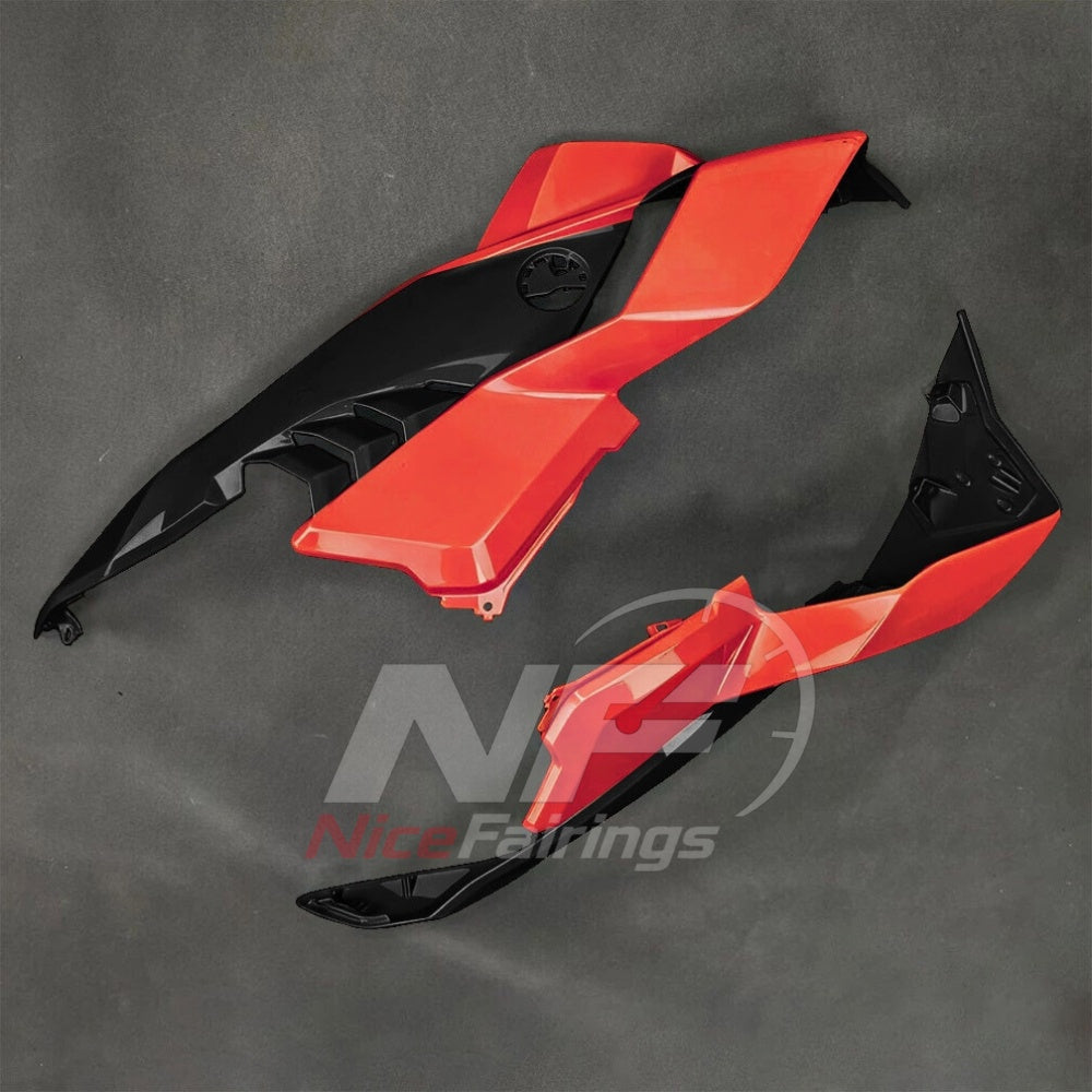For BMW S1000RR 2025-2026 Red Black ABS Body Kit with Street and Track Fairing Panels | NiceFairings - rear angle image