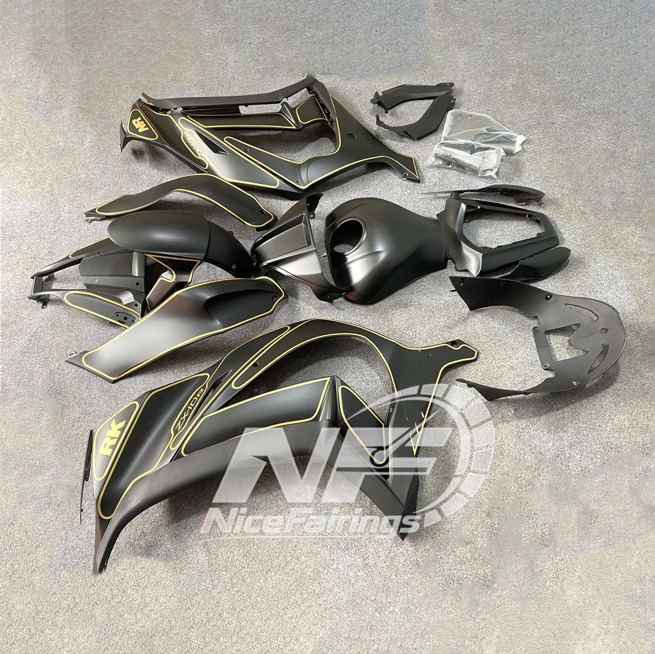 For Ninja ZX10R 2011-2015 Full Motorcycle Bodywork Kit | NiceFairings - rear angle image