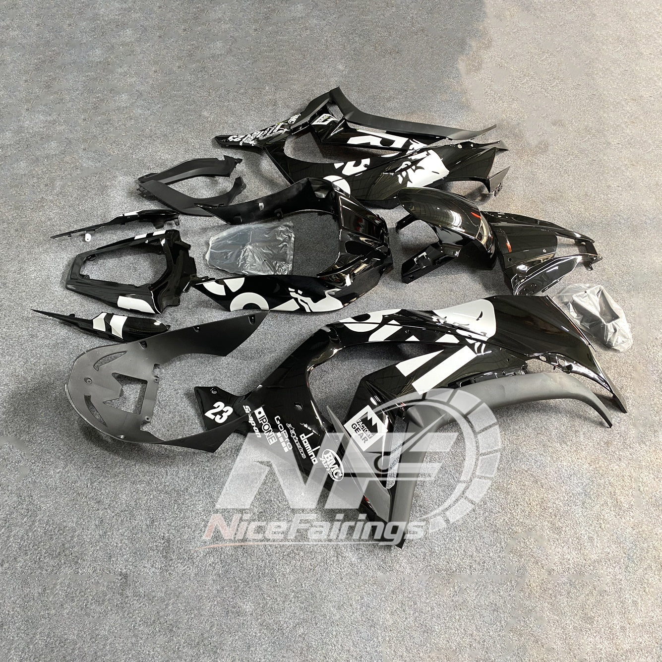 For KAWASAKI Ninja ZX10R 2011-2015 Replacement Fairing Kit | NiceFairings - rear angle image