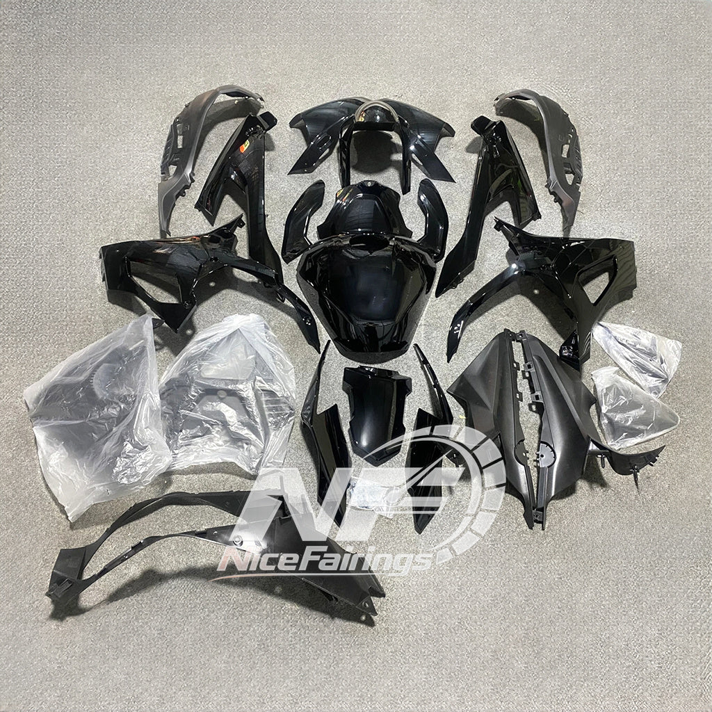 For BMW S1000RR 2019-2022 Tri Color Tank Cover ABS Fairing Kit, Custom Painted Motorcycle Bodywork | NiceFairings - rear angle image