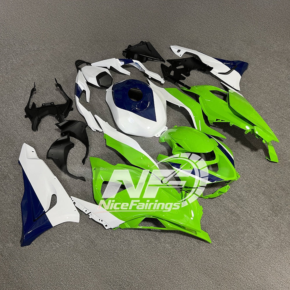 For Kawasaki ZX6R 636 2024-2025 Painted Motorcycle Bodywork Red Black Tank Cover | NiceFairings - rear angle image