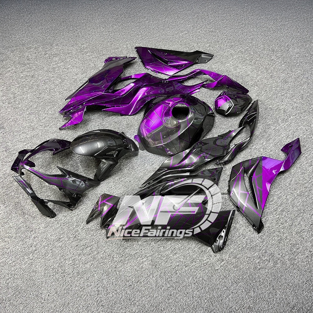 For Kawasaki ZX-6R 636 2019-2023 Replacement Fairing Set Matte Black Special Edition | NiceFairings - rear angle image