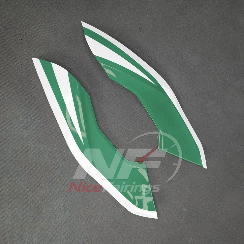 For BMW S1000RR 2025-2026 Green Black ABS Body Kit with Street and Track Fairing Panels | NiceFairings - rear angle image