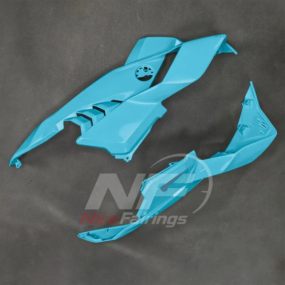 For BMW S1000RR 2025-2026 Teal Black Motorcycle Fairing Kit with Aftermarket Body Panels | NiceFairings - rear angle image