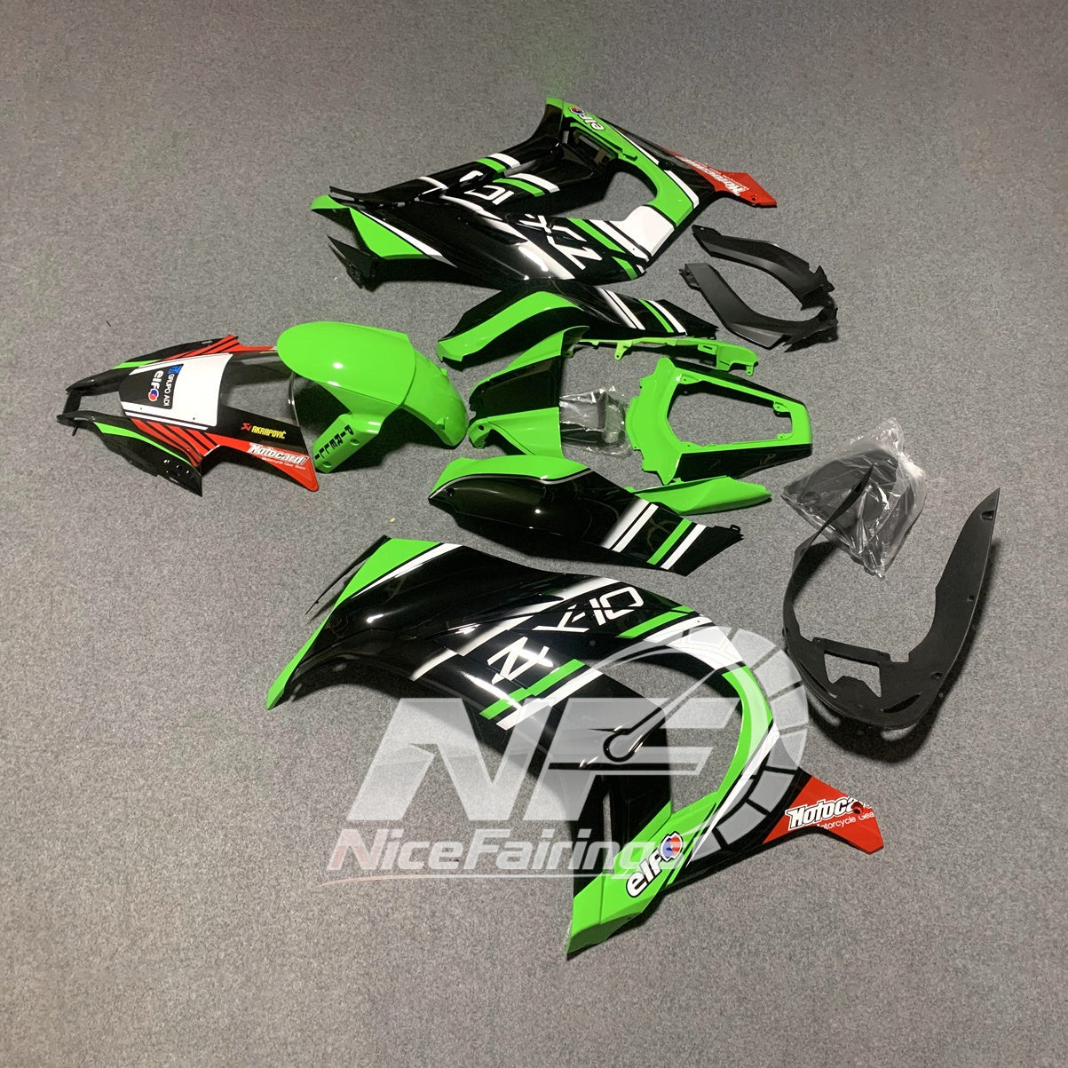 For KAWASAKI Ninja ZX10R 2011-2015 Custom Painted ABS Fairing Kit | NiceFairings - rear angle image
