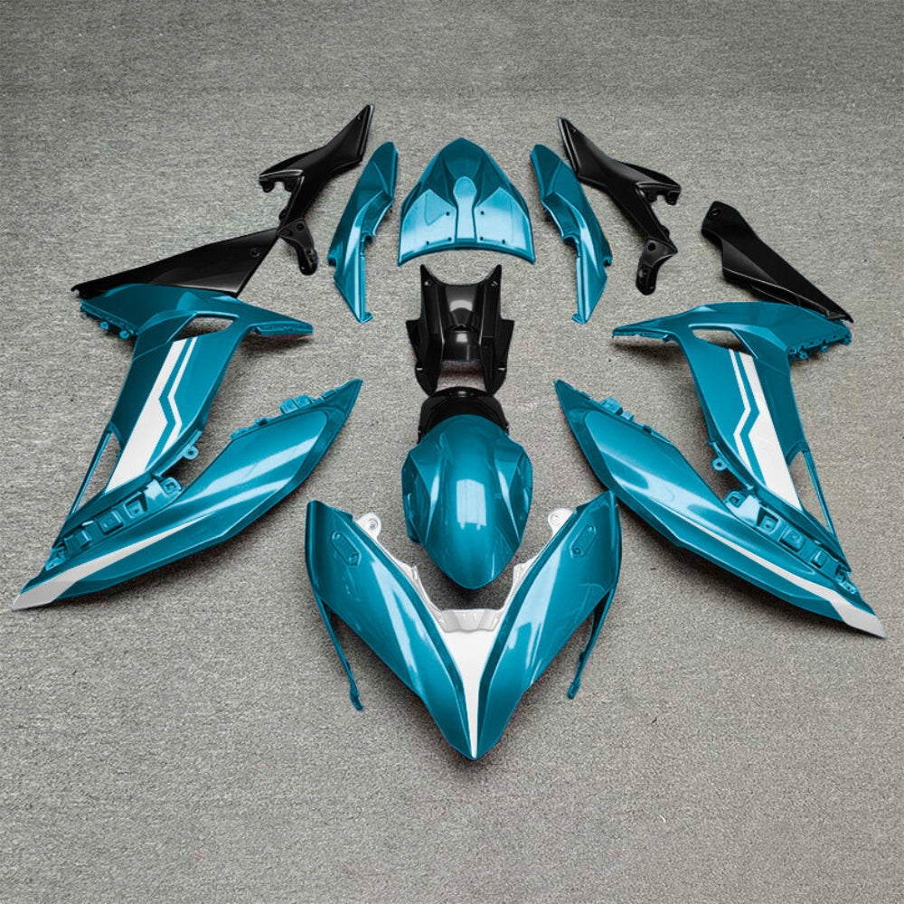 Ninja 650 2017-2019 ABS Motorcycle Plastics Style 38 | NiceFairings - rear angle image