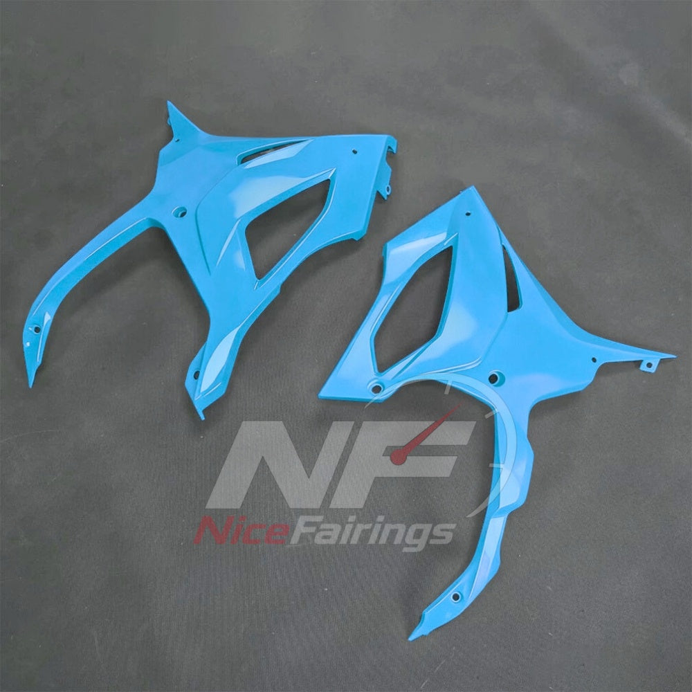 For BMW S1000RR 2025-2026 Blue Black Painted ABS Fairings with Complete Replacement Bodywork | NiceFairings - rear angle image