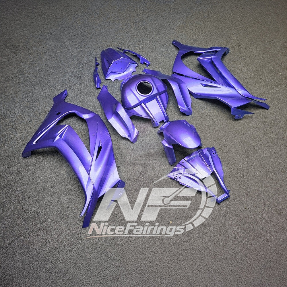 KAWASAKI ZX10R 2011-2015 Race Style Fairing Plastics | NiceFairings - rear angle image