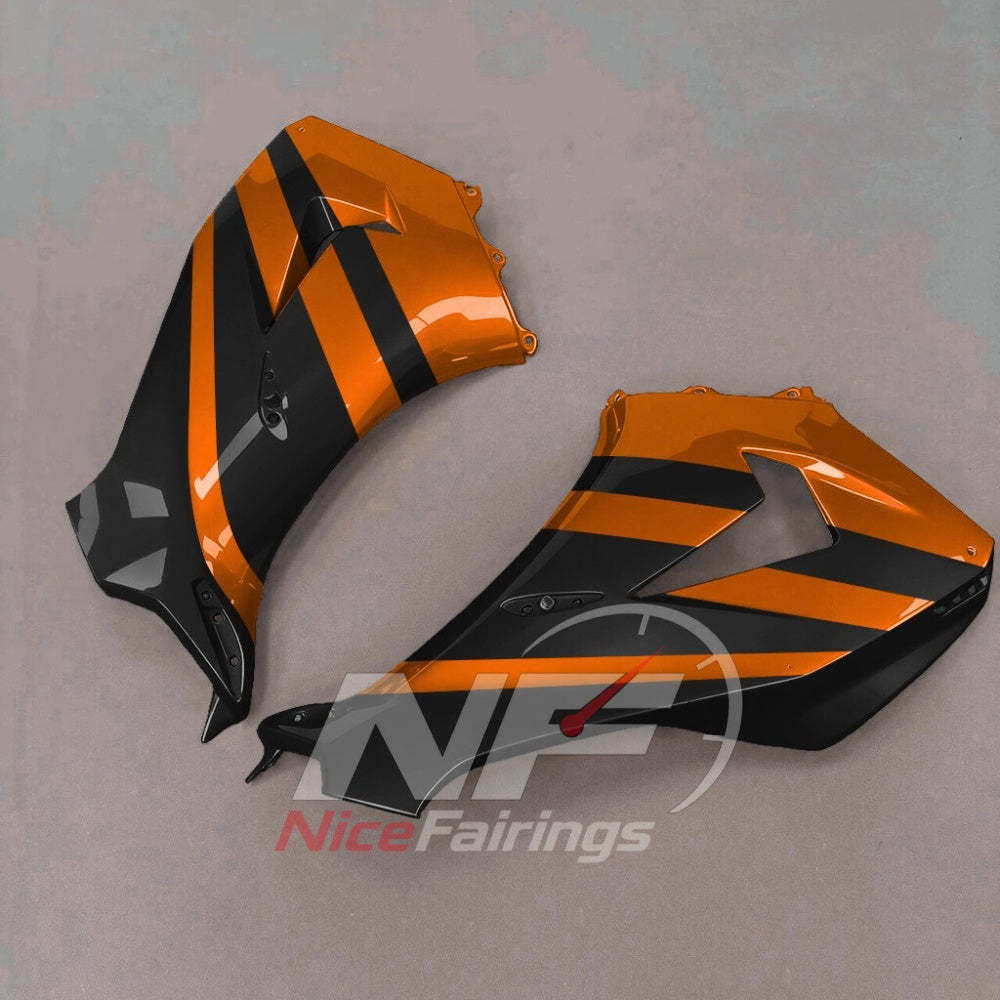 For Honda CBR1000RR-R 2024-2026 Orange Black Painted ABS Fairings with Complete Replacement Bodywork | NiceFairings - rear angle image