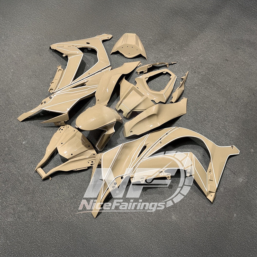 Ninja ZX10R 2011-2015 Custom Painted Replacement Plastics | NiceFairings - rear angle image