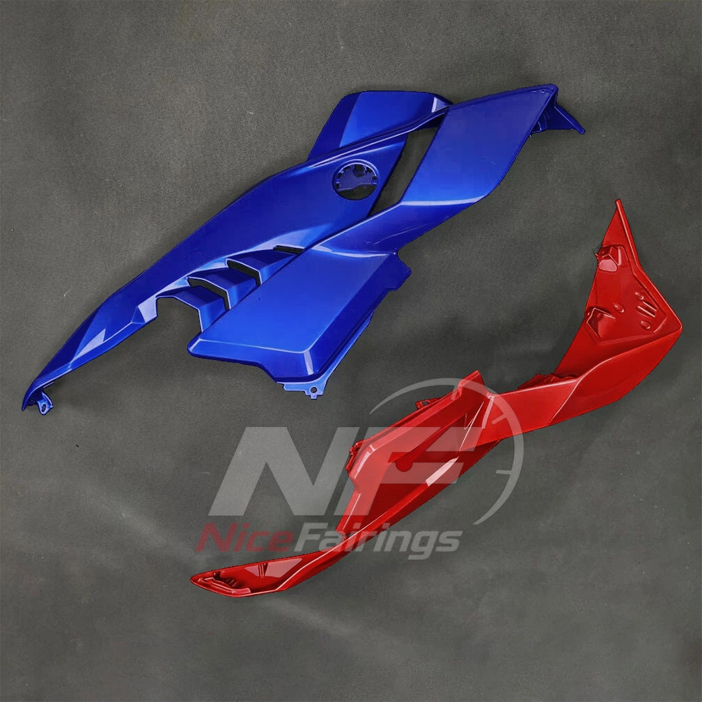 For BMW S1000RR 2025-2026 Red Black Sportbike Fairing Set with Custom Painted Plastics | NiceFairings - rear angle image
