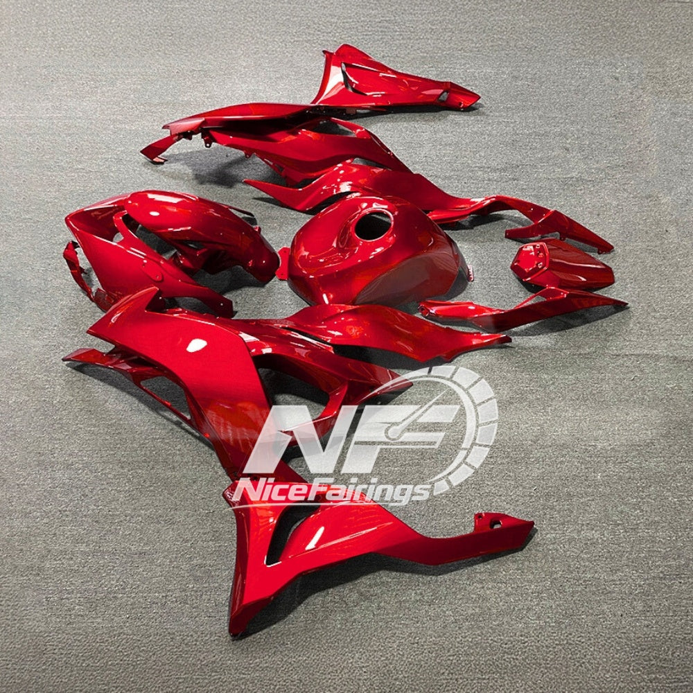 For Kawasaki ZX6R 636 2024-2025 ABS Fairing Kit Custom Graphics Tank Cover | NiceFairings - rear angle image