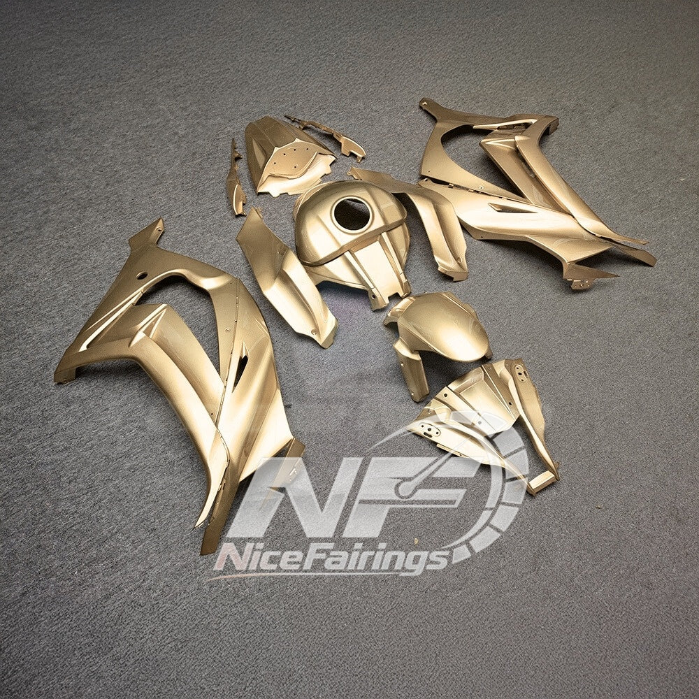 KAWASAKI ZX10R 2011-2015 Custom ABS Motorcycle Fairings | NiceFairings - rear angle image