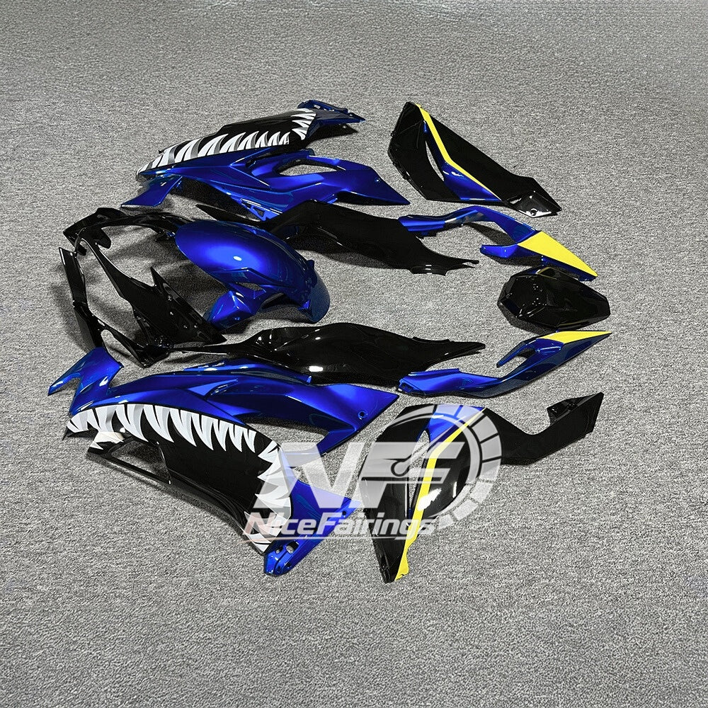 Ninja ZX6R 636 2019-2023 Sportbike Plastics Custom Graphics Tank Cover | NiceFairings - rear angle image