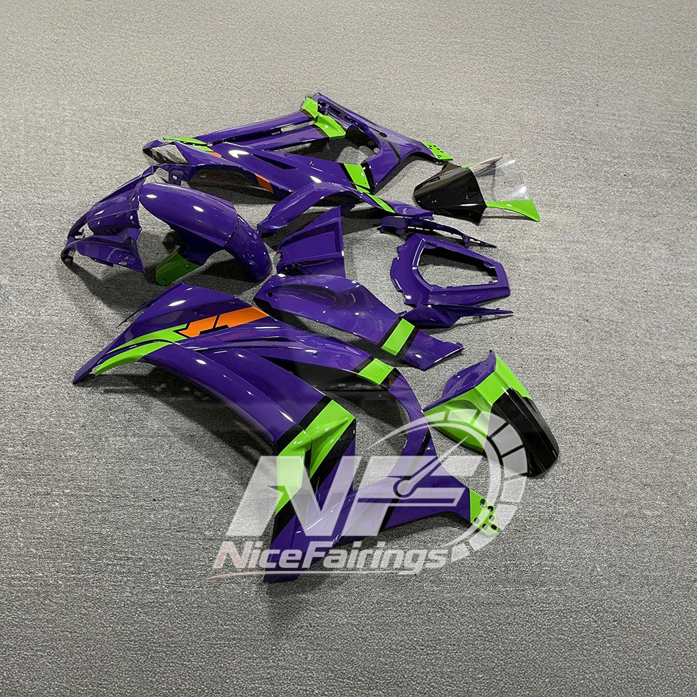 For KAWASAKI Ninja ZX10R 2011-2015 Custom Painted ABS Fairing Kit | NiceFairings - rear angle image
