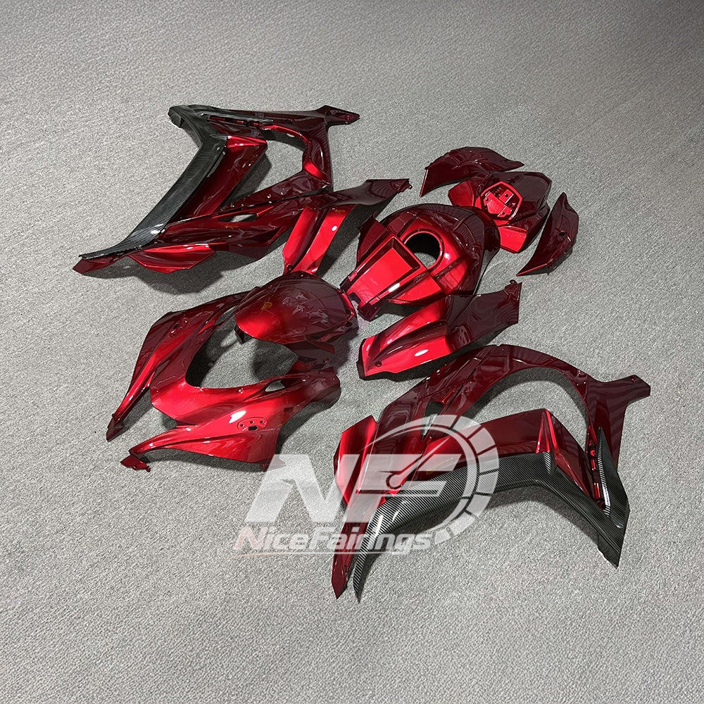 For KAWASAKI ZX10R 2016-2020 Aftermarket Fairing Kit Replacement Plastics | NiceFairings - rear angle image