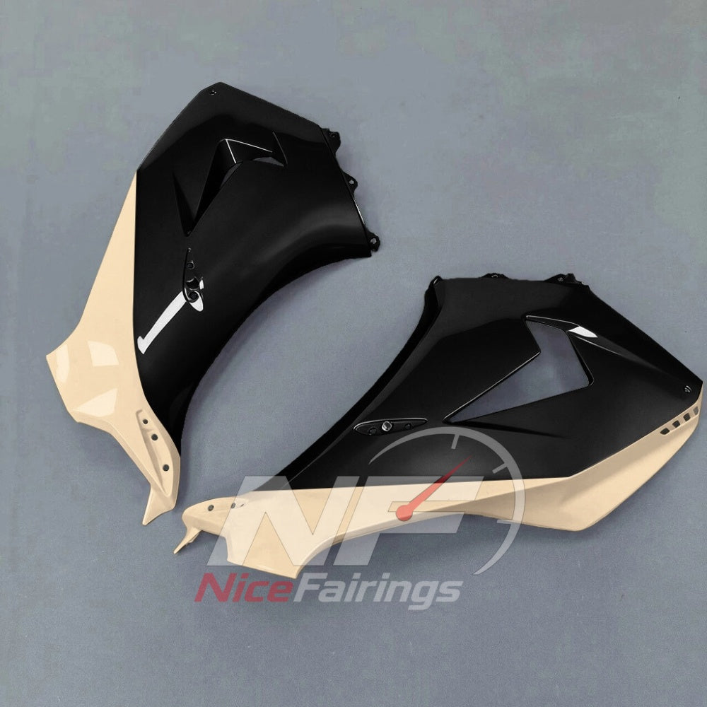 For Honda CBR1000RR-R SP 2024-2026 Yellow Black Sportbike Fairing Set with Custom Painted Plastics | NiceFairings - rear angle image