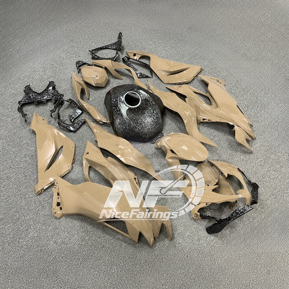 For Kawasaki ZX6R 636 Custom Painted ABS Body Kit Race Replica Premium Edition | NiceFairings - rear angle image