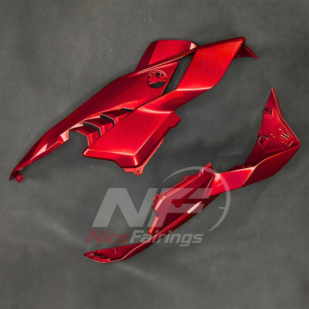 For BMW S1000RR 2025-2026 Red Black Custom Fairings with ABS Sportbike Plastics and Full Body Kit | NiceFairings - rear angle image