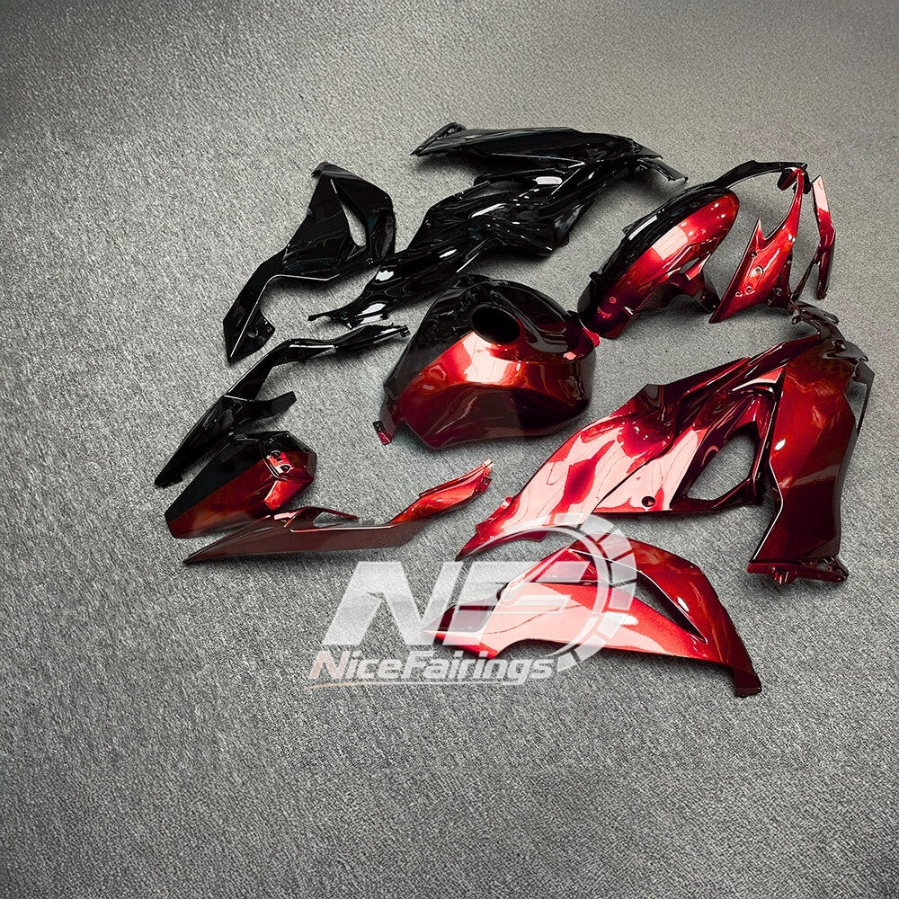 Kawasaki ZX6R 636 Custom Painted ABS Body Kit Pearl White Tank Cover | NiceFairings - rear angle image