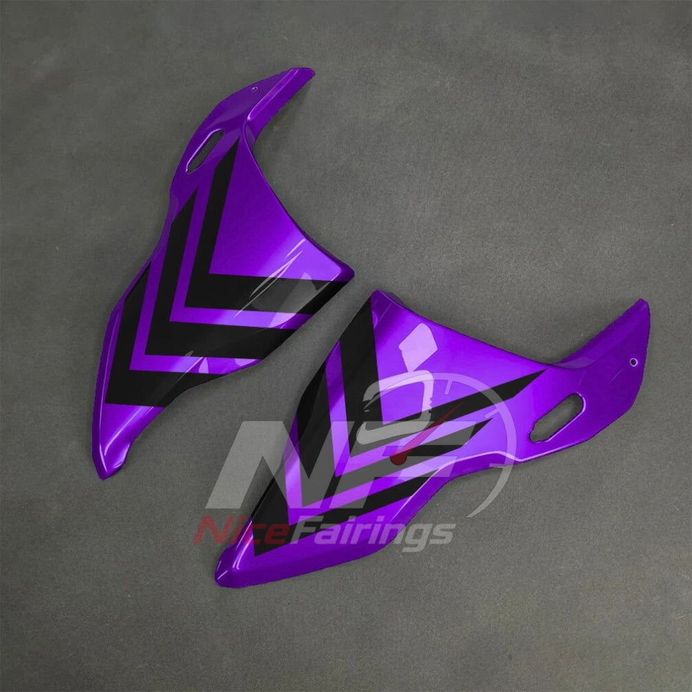 For BMW S1000RR 2025-2026 Purple Black Painted ABS Fairings with Complete Replacement Bodywork | NiceFairings - rear angle image