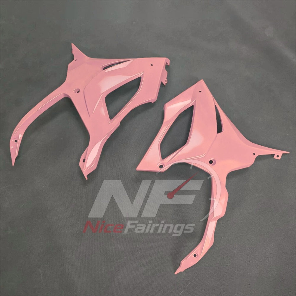 For BMW S1000RR 2025-2026 Red Black Custom Fairings with ABS Sportbike Plastics and Full Body Kit | NiceFairings - rear angle image