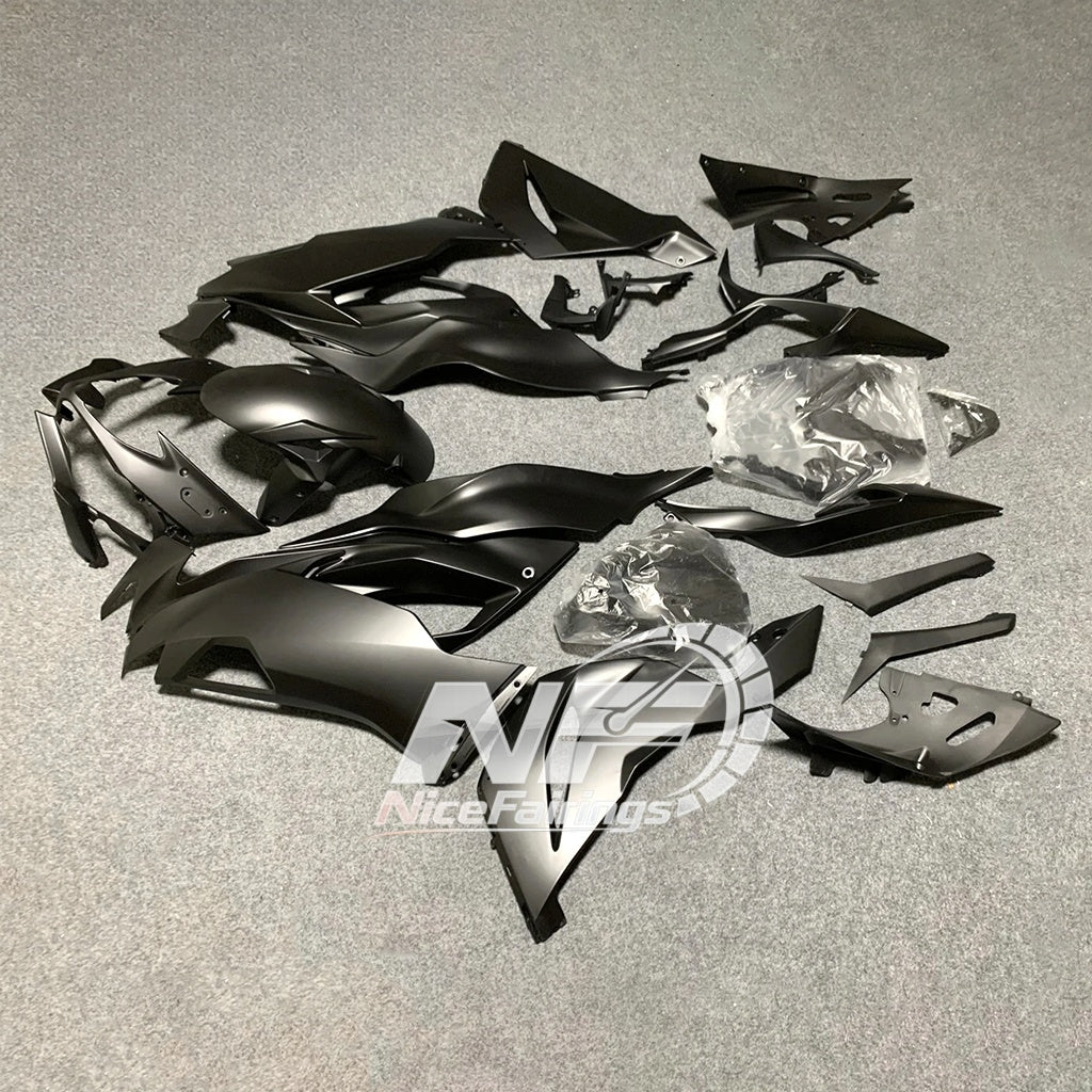 Kawasaki ZX-6R 636 2019-2023 Replacement Fairing Set Matte Black | NiceFairings - rear angle image
