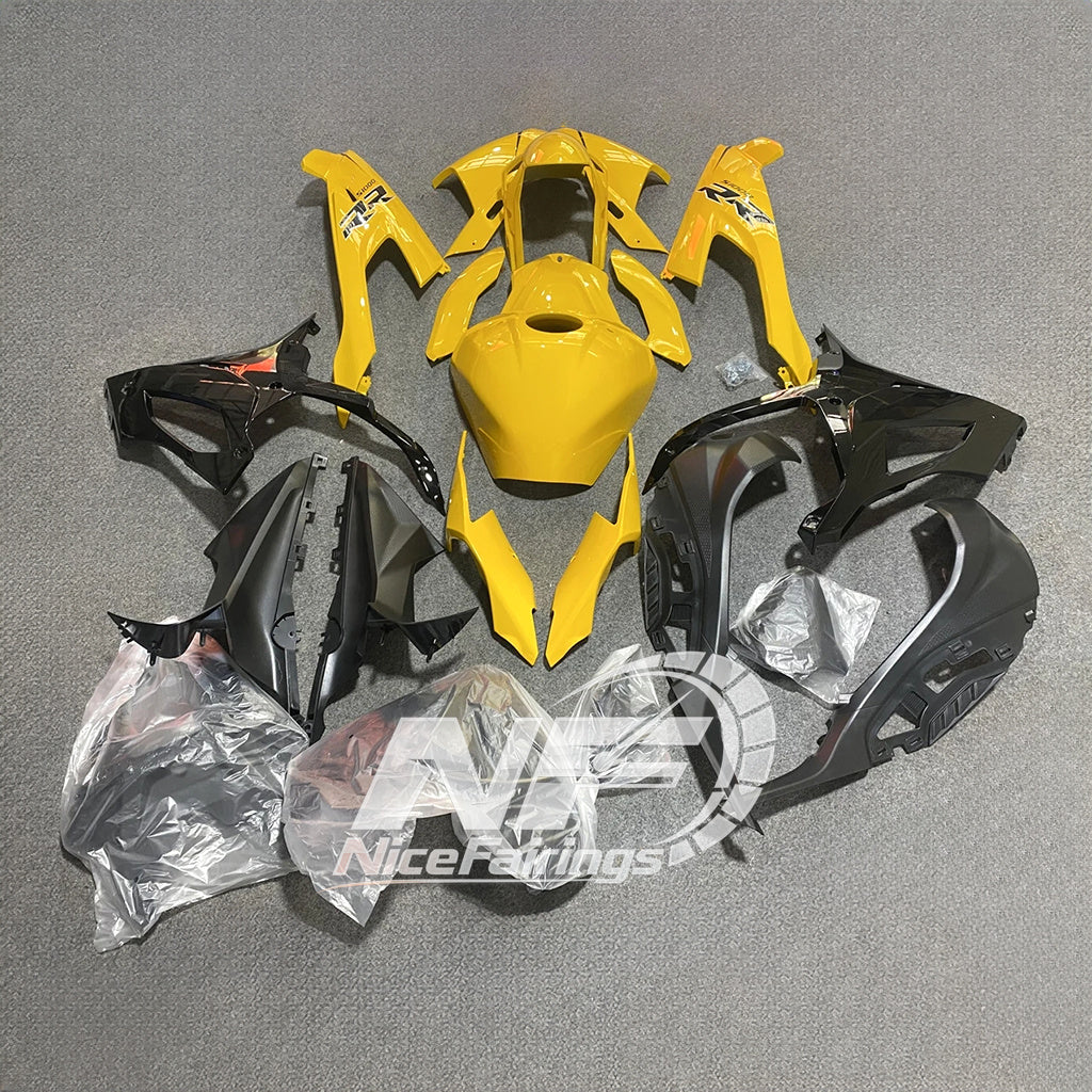 For BMW S1000RR 2019-2022 White Black Sportbike Fairings, Custom ABS Bodywork And Replacement Plastics | NiceFairings - rear angle image