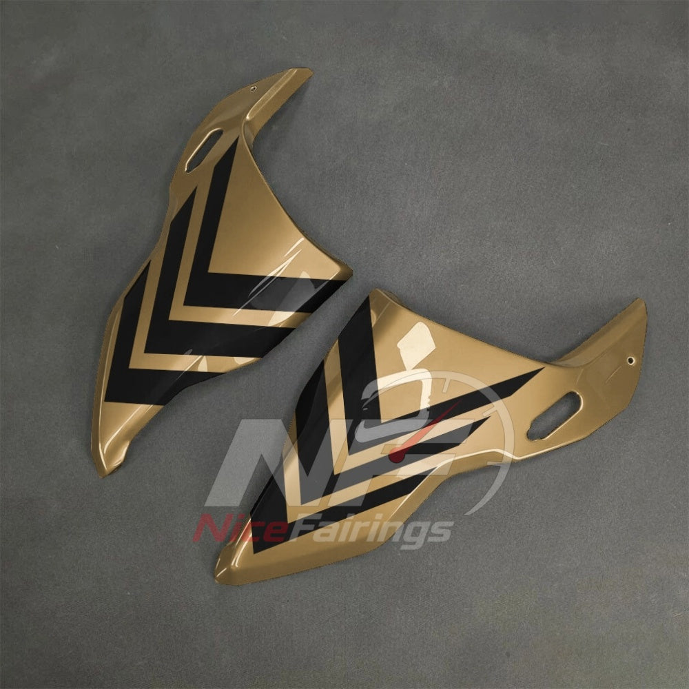 For BMW S1000RR 2025-2026 Yellow Black Sportbike Fairing Set with Custom Painted Plastics | NiceFairings - rear angle image