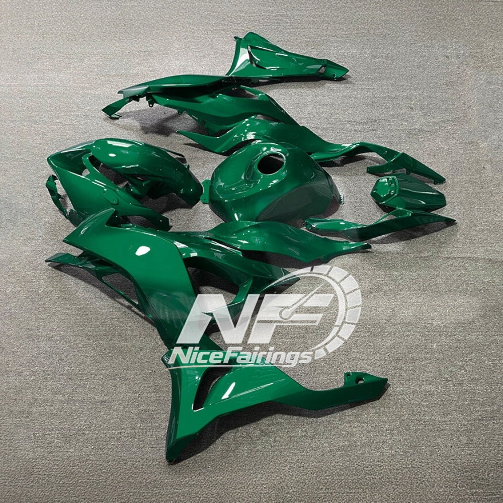 For Kawasaki Ninja ZX-6R 636 2024-2025 Custom Fairings Pearl White Tank Cover | NiceFairings - rear angle image