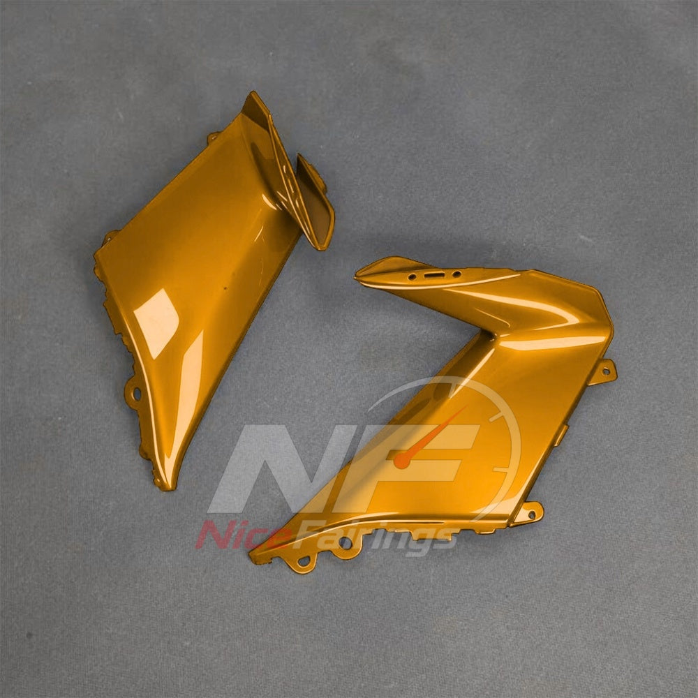 For BMW S1000RR 2025-2026 Yellow Black Custom Fairings with ABS Sportbike Plastics and Full Body Kit | NiceFairings - rear angle image