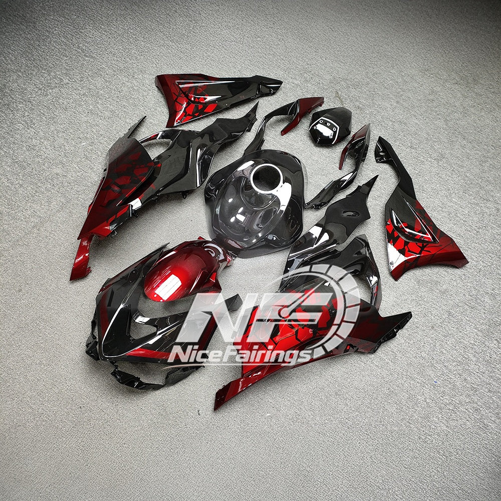 For Kawasaki Ninja ZX6R 636 2024-2025 Sportbike Plastics Gloss White Special Edition | NiceFairings - rear angle image