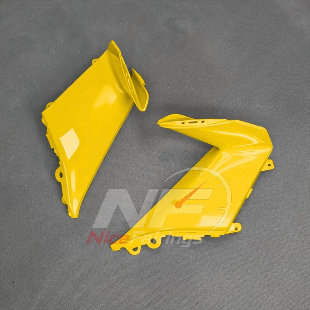 For BMW S1000RR 2025-2026 Yellow Black Motorcycle Fairing Kit with Aftermarket Body Panels | NiceFairings - rear angle image
