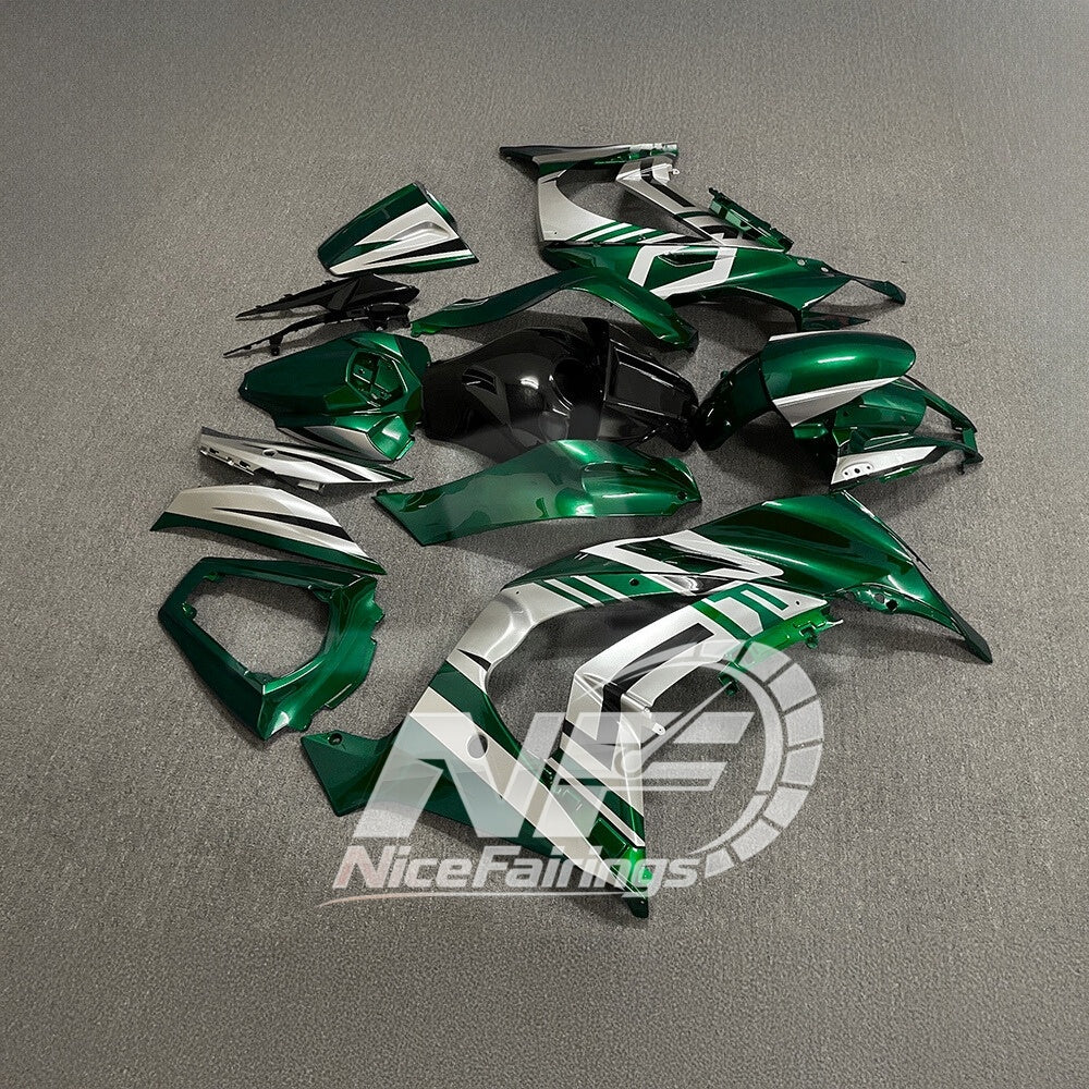 For KAWASAKI ZX10R 2011-2015 Custom Sportbike Fairings | NiceFairings - rear angle image