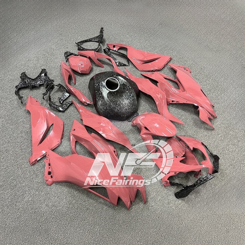 For Kawasaki Ninja ZX6R 636 2019-2023 Sportbike Plastics Track Edition Premium Edition | NiceFairings - rear angle image