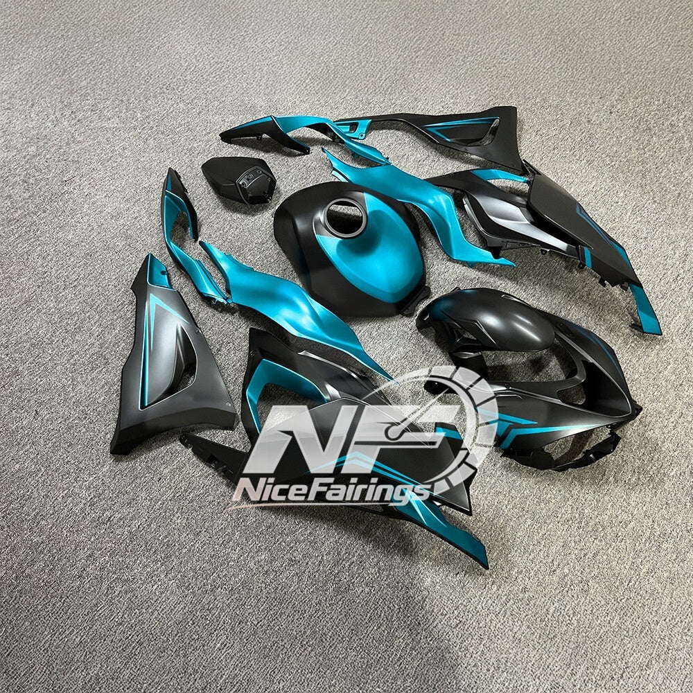 For Kawasaki Ninja ZX6R 636 2024-2025 Sportbike Plastics Orange Black Tank Cover | NiceFairings - rear angle image