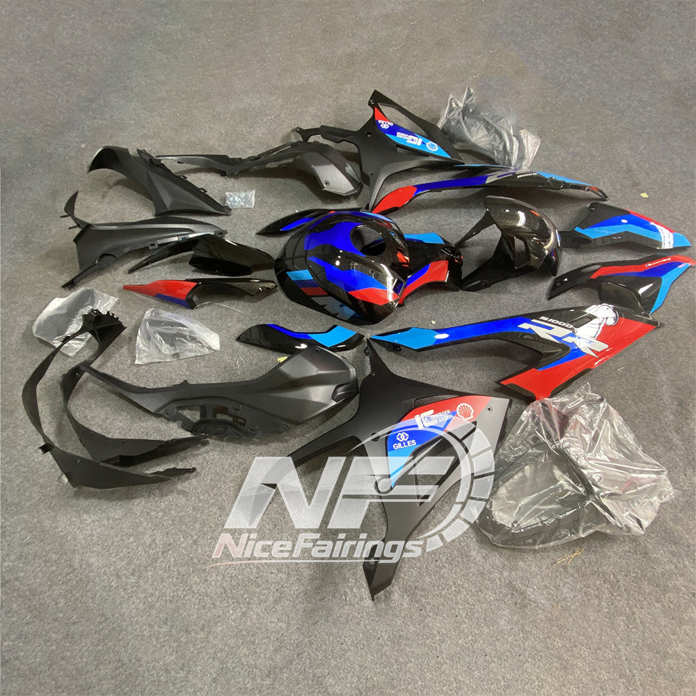 For BMW S1000RR 2019-2022 M Motorsport Motorcycle Fairing Kit, Aftermarket ABS Body Panels | NiceFairings - rear angle image
