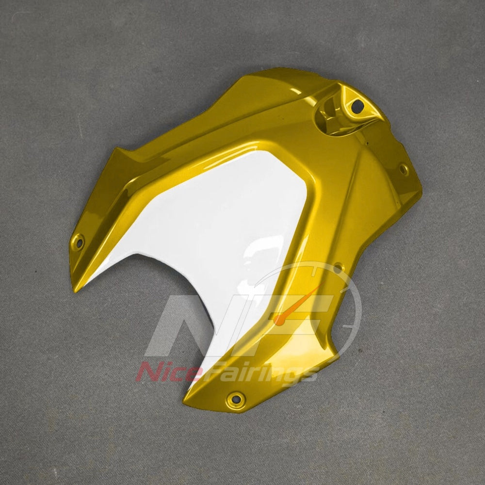 For BMW S1000RR 2025-2026 Yellow Black Custom Fairings with ABS Sportbike Plastics and Full Body Kit | NiceFairings - rear angle image