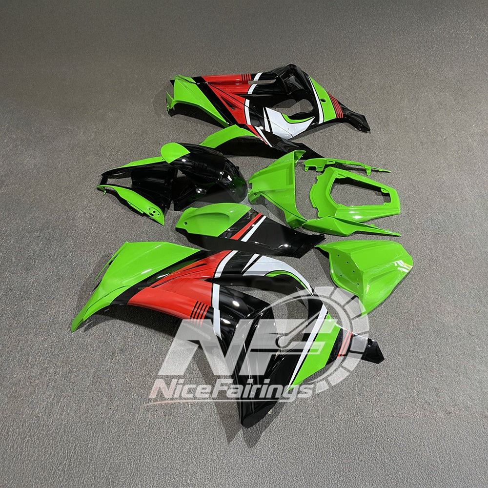 KAWASAKI ZX10R 2011-2015 Race Style Fairing Plastics | NiceFairings - rear angle image