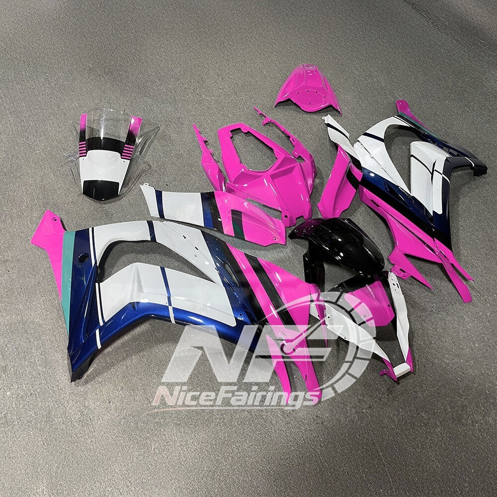 KAWASAKI ZX10R 2011-2015 Custom ABS Motorcycle Fairings | NiceFairings - rear angle image