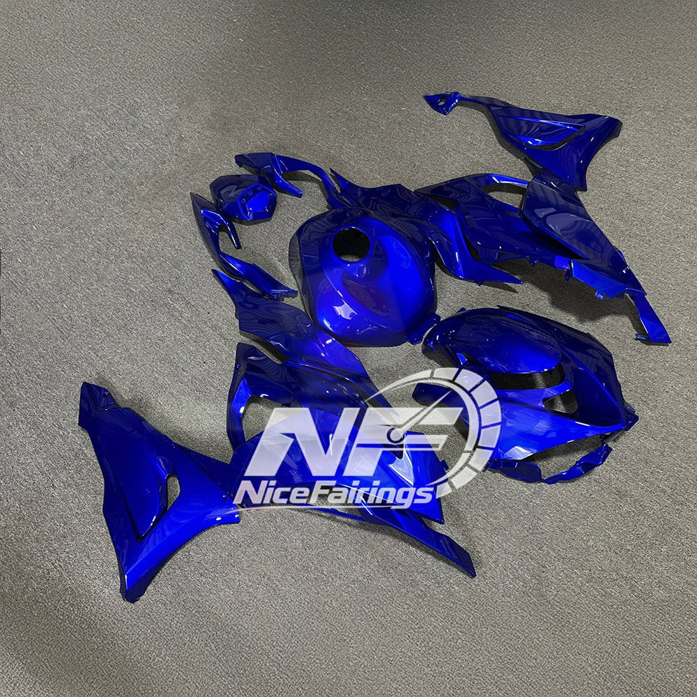 For Kawasaki Ninja ZX6R 636 2024-2025 Sportbike Plastics Orange Black Tank Cover | NiceFairings - rear angle image