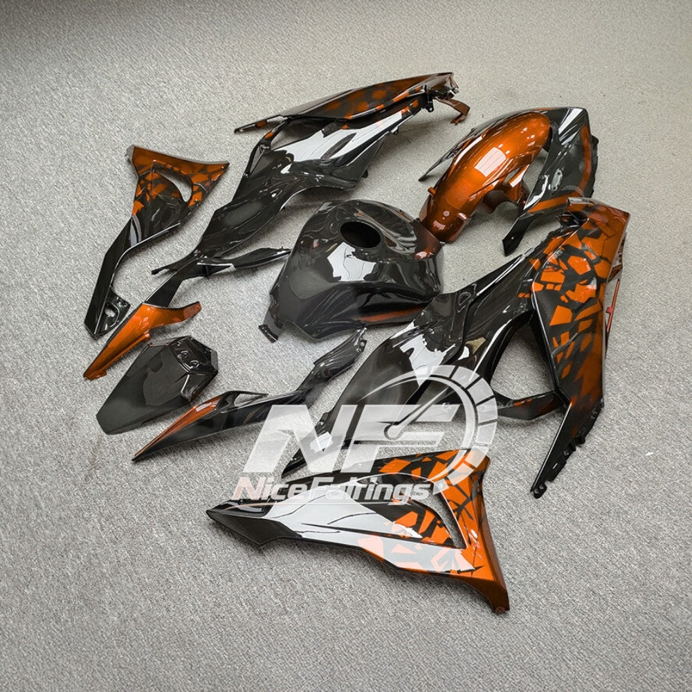 For Kawasaki ZX6R 636 2024-2025 Painted Motorcycle Bodywork Grey Red Special Edition | NiceFairings - rear angle image
