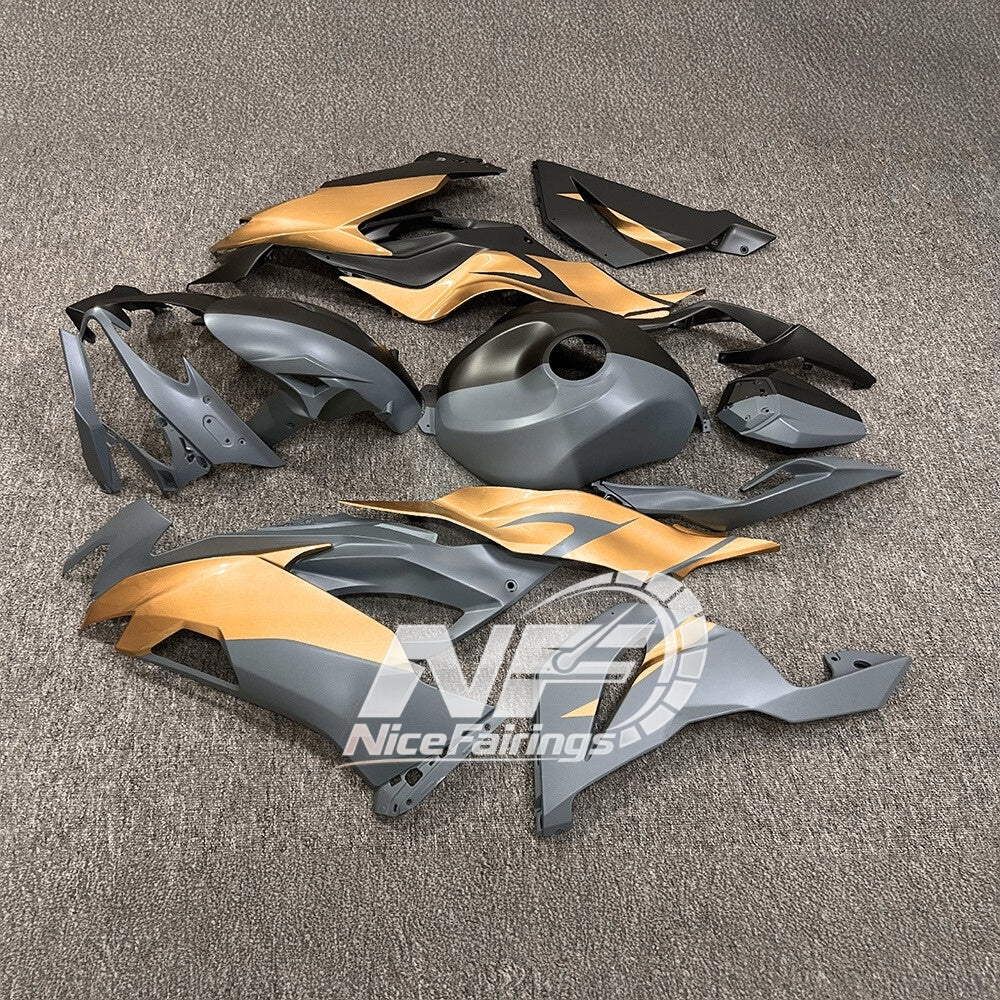 Ninja ZX6R 636 2019-2023 Sportbike Plastics Red Black Tank Cover | NiceFairings - rear angle image