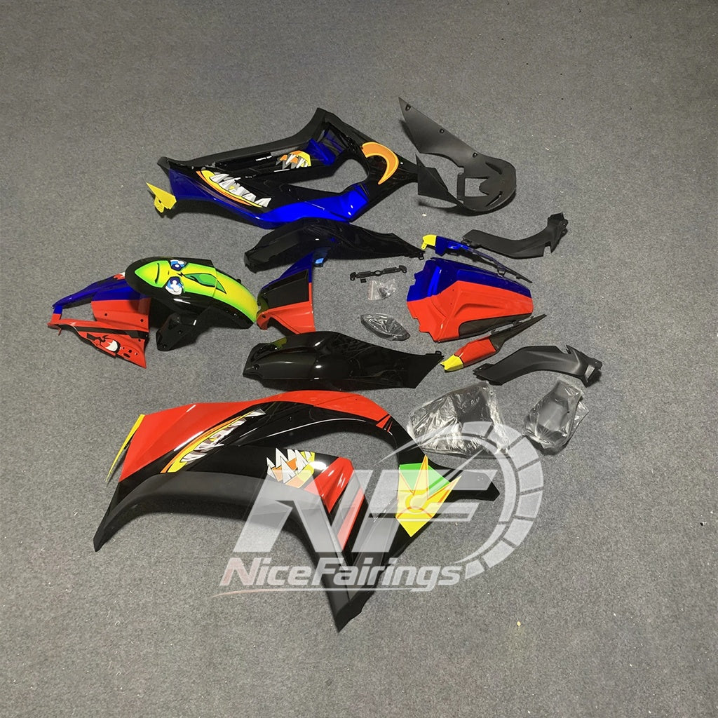 For KAWASAKI ZX10R 2011-2015 9VR6 Custom ABS Fairing Kit | NiceFairings - rear angle image
