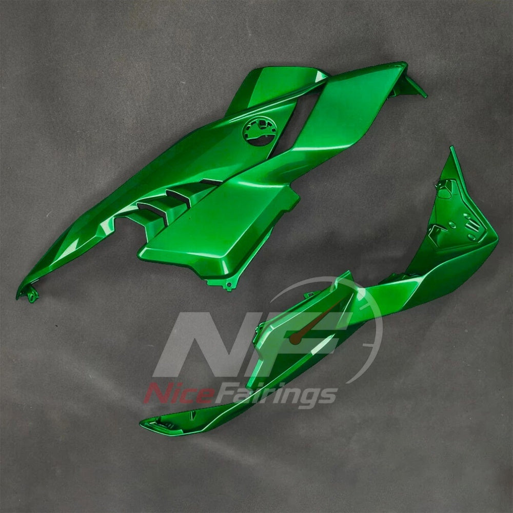 For BMW S1000RR 2025-2026 Green Black ABS Body Kit with Street and Track Fairing Panels | NiceFairings - rear angle image